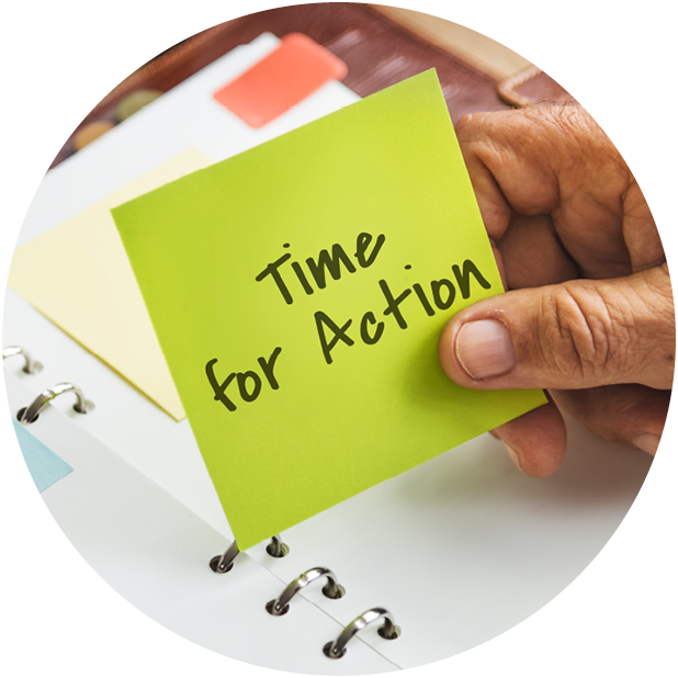Time For Action Change Concept