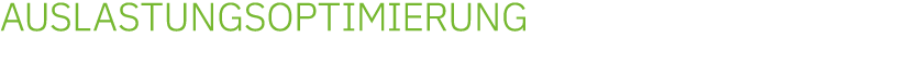AUSLASTUNGSOPTIMIERUNG