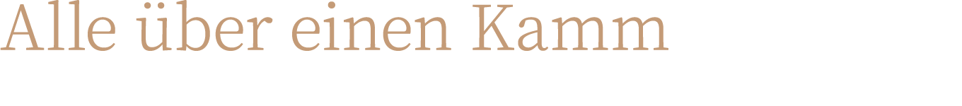 Alle über einen Kamm 