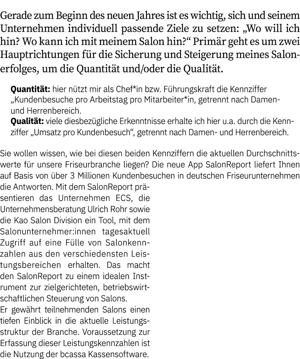 Gerade zum Beginn des neuen Jahres ist es wichtig, sich und seinem Unternehmen individuell passende Ziele zu setzen: ...