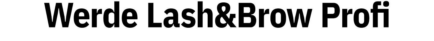 Werde Lash&Brow Profi