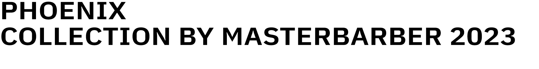 Phoenix Intercoiffure Mondial Collection by MasterBarber 2023