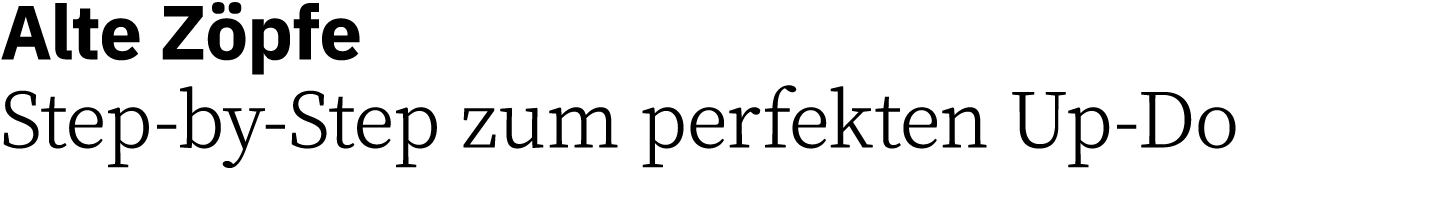 Alte Z pfe Step by Step zum perfekten Up Do