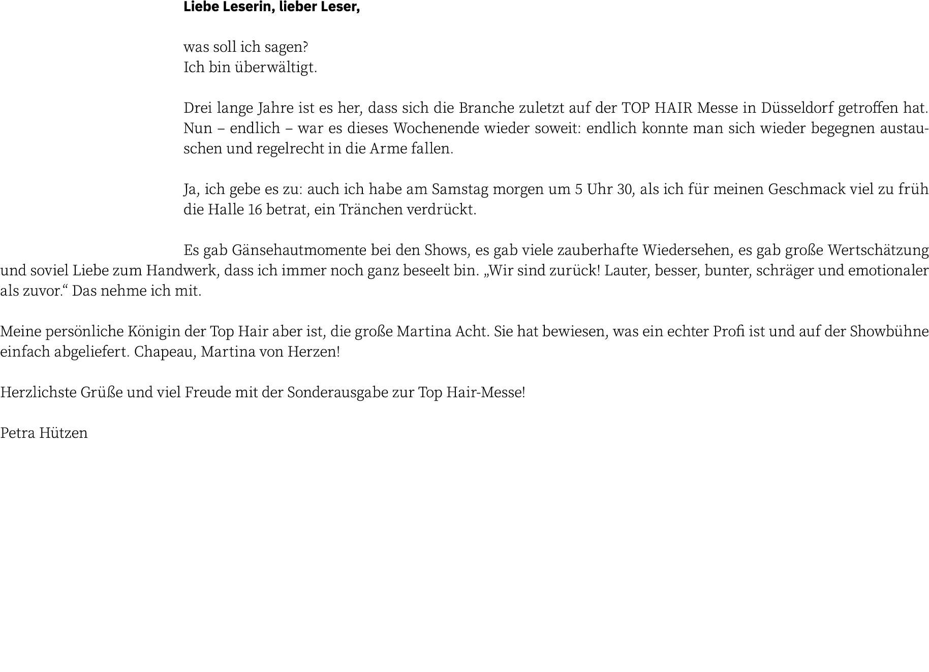 Liebe Leserin, lieber Leser, was soll ich sagen  Ich bin überwältigt  Drei lange Jahre ist es her, dass sich die Bran   