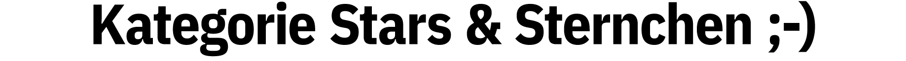 Kategorie Stars & Sternchen ;-)