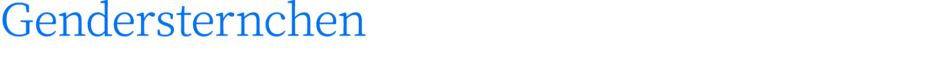 Gendersternchen 
