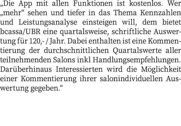  Die App mit allen Funktionen ist kostenlos  Wer  mehr  sehen und tiefer in das Thema Kennzahlen und Leistungsanalyse   