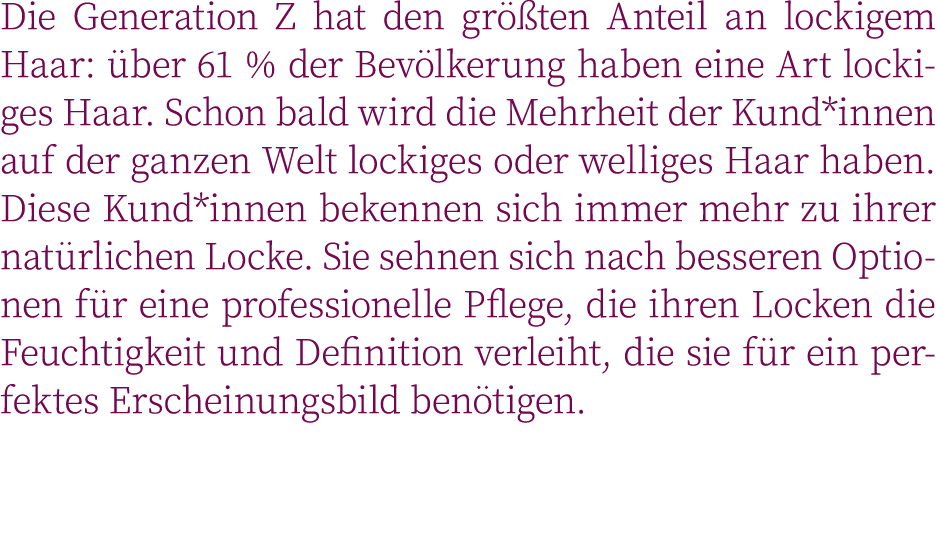 Die Generation Z hat den gr ten Anteil an lockigem Haar:  ber 61 % der Bev lkerung haben eine Art lockiges Haar. Sch...