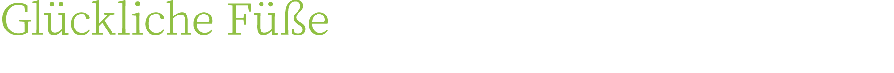 Glückliche Füße