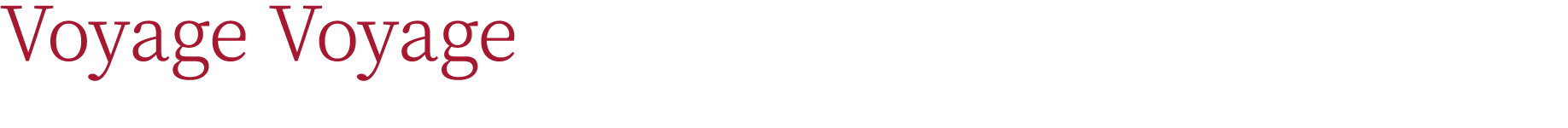 Voyage Voyage