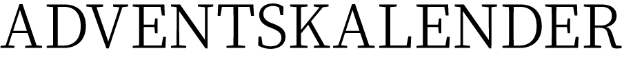 ADVENTSKALENDER