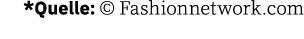 *Quelle:   Fashionnetwork com 