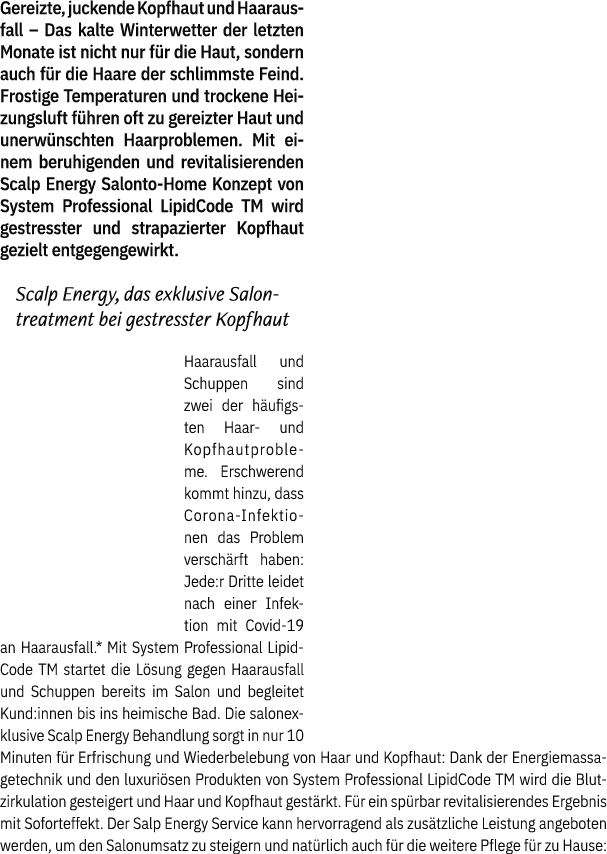 Gereizte, juckende Kopfhaut und Haarausfall – Das kalte Winterwetter der letzten Monate ist nicht nur f r die Haut, s...