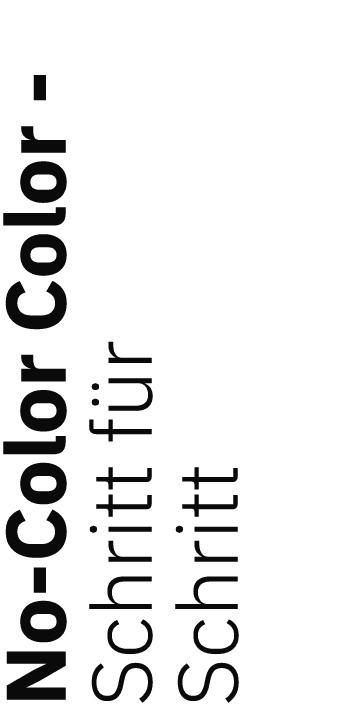 No Color Color Schritt f r Schritt 