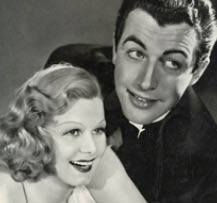 Munich, Germany - July 27 2024: black and white portrait of the actors and Hollywood movie stars Jean Harlow and Robert Taylor hugging each other and smiling, 1939s and 40s performers and celebrities