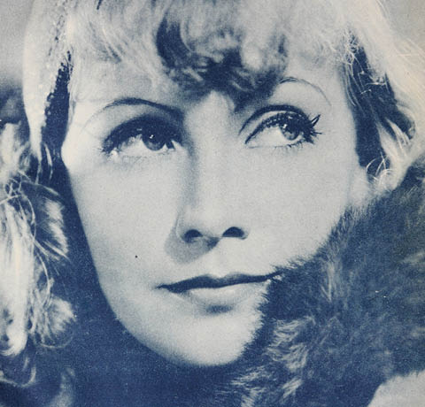 UNITED STATES - Circa 1928: Reproduction of old photography of famous actress Greta Garbo, in United States, circa 1928.